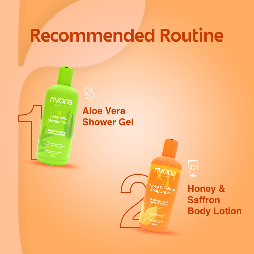 Honey And Saffron Brightening Body Lotion With Niacinamide For Dry Skin