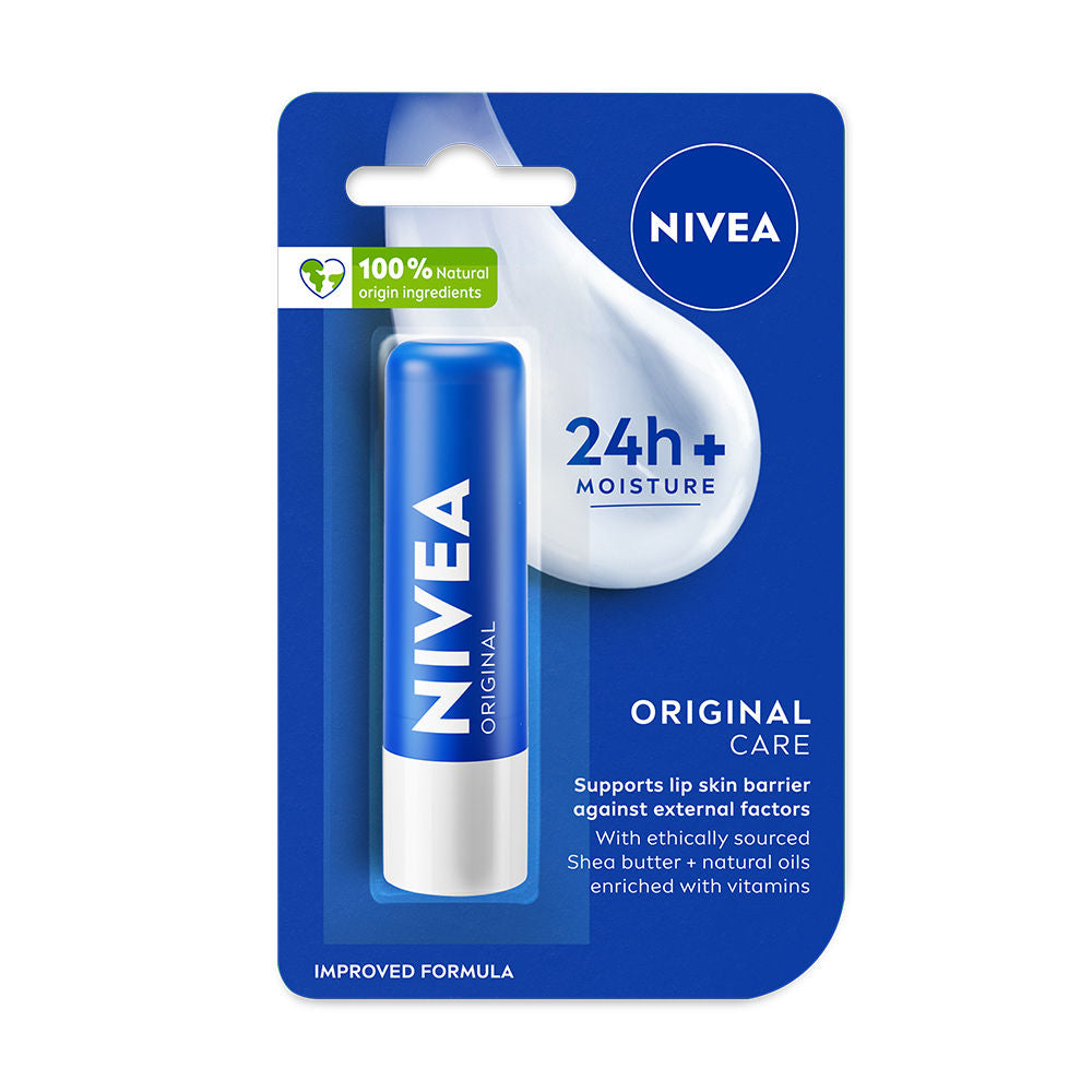 Shea butter Lip Balm with Natural oils & 24H melt-in moisture-Original care