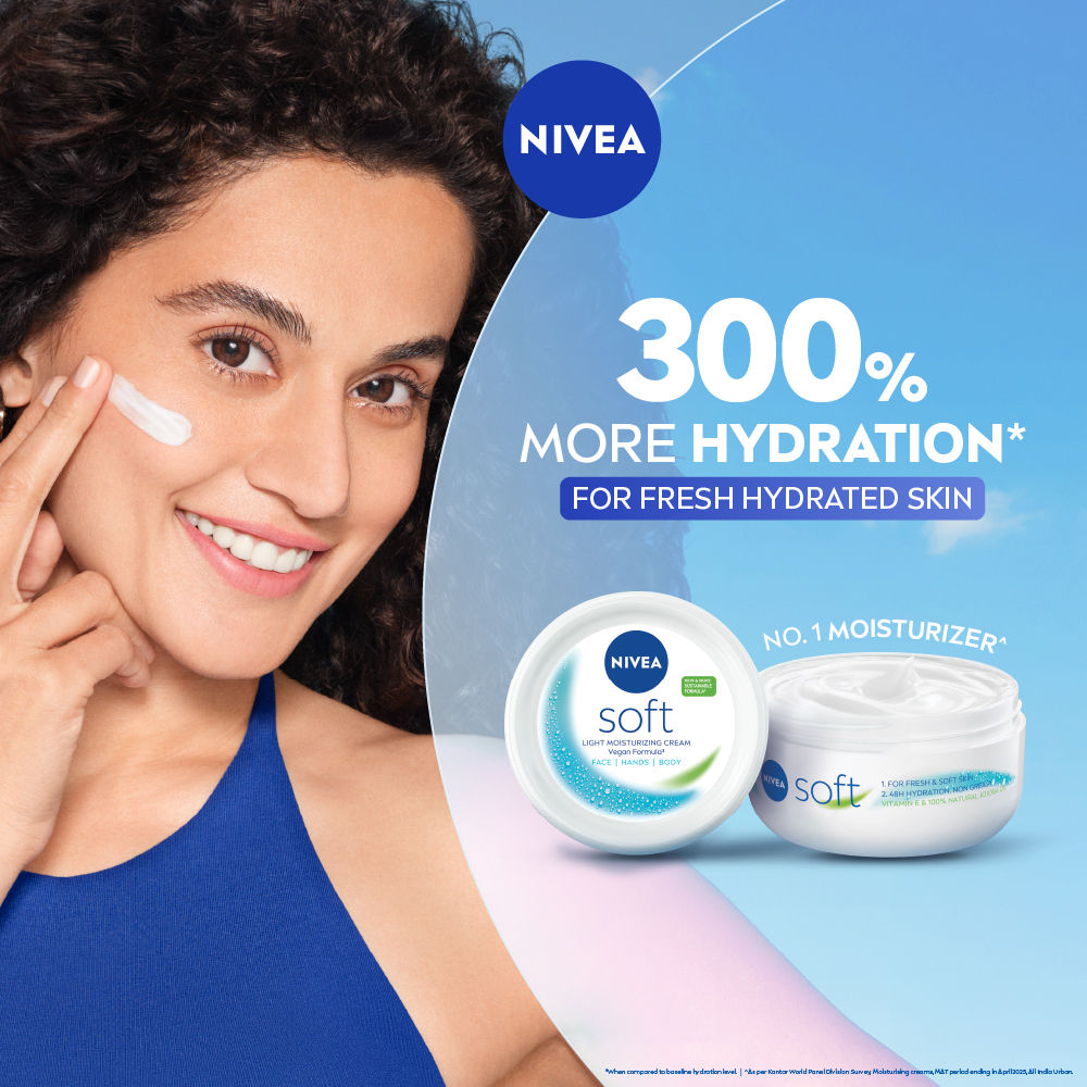 Soft Vit E Light Non Sticky Face Moisturiser Cream Fresh & Hydrated Skin For All Skin Types
