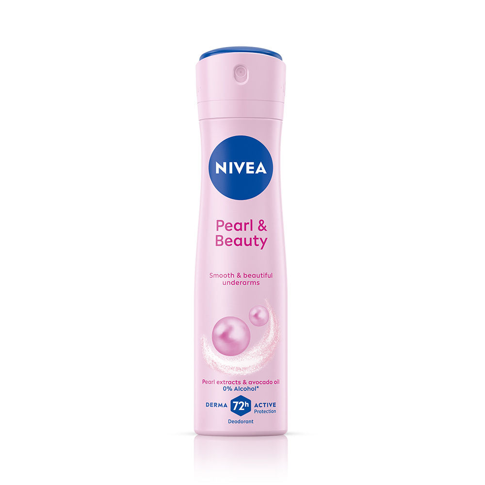 Deo Pearl & Beauty Extracts & 0% Alcohol, For Smooth Underarms, 48H Freshness and Odour Protection