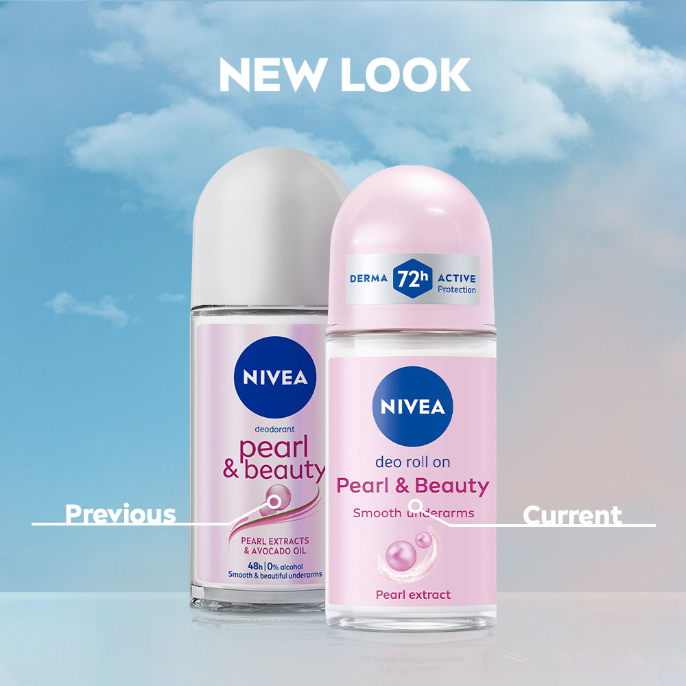 72H Active Protection With Pearl Extract Deo Underarm Roll On - Smooth Skin, Odor Protection
