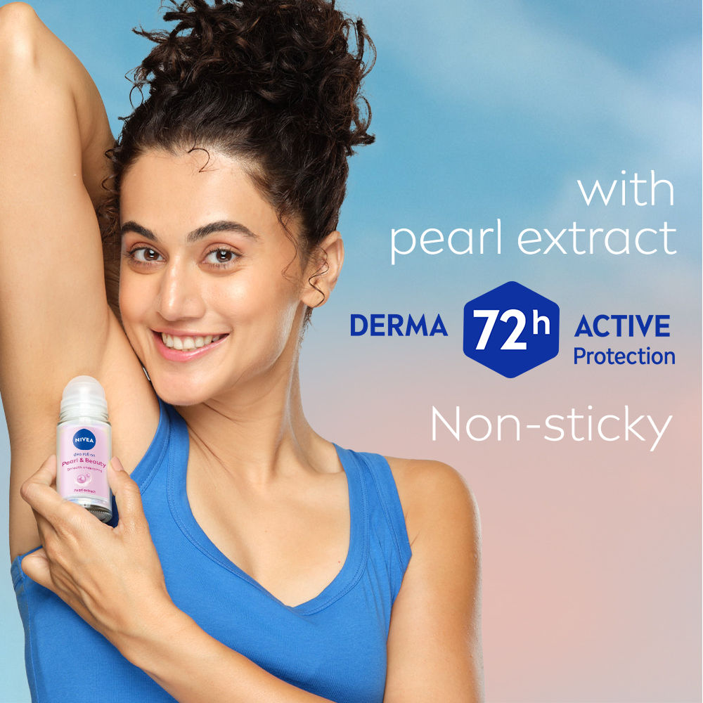 72H Active Protection With Pearl Extract Deo Underarm Roll On - Smooth Skin, Odor Protection