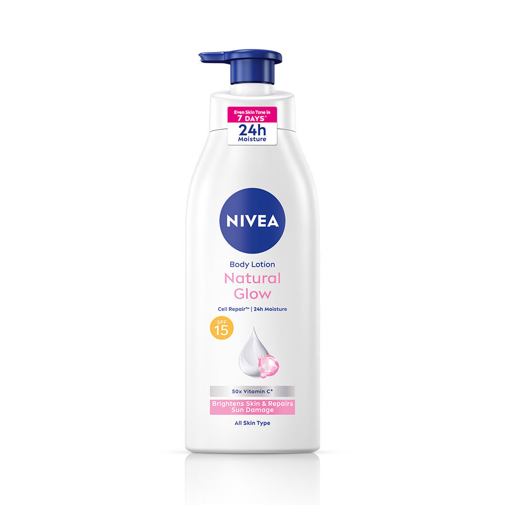 Cell Repair 50X Vit C Sunscreen Natural Glow Body Lotion Reduces Tan, Brightens - Uva & Uvb