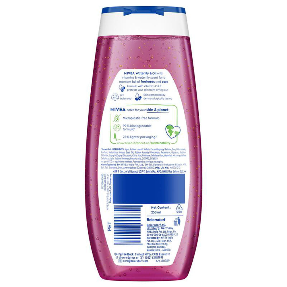 Waterlily & care oil Body wash for long-lasting freshness