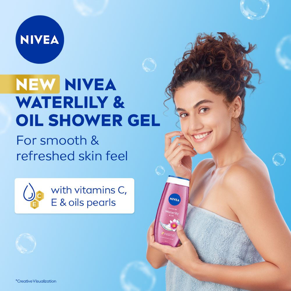 Waterlily & care oil Body wash for long-lasting freshness