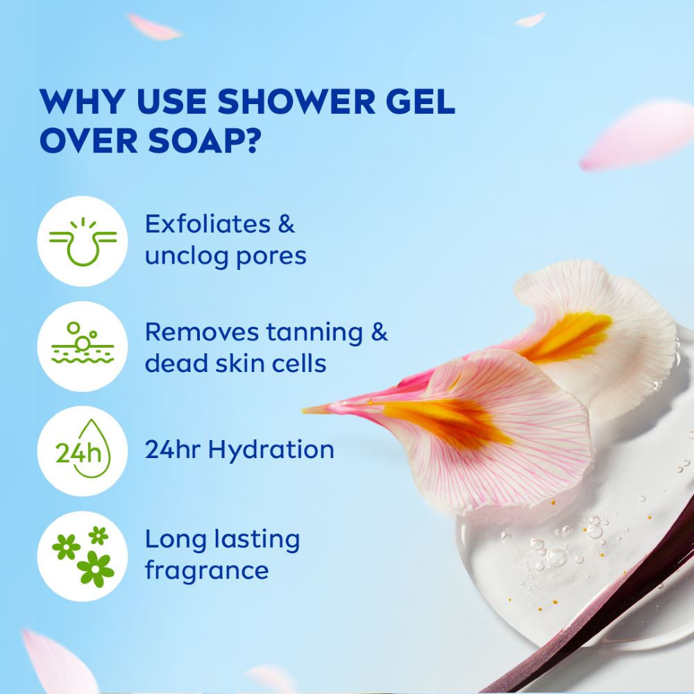 Waterlily & care oil Body wash for long-lasting freshness