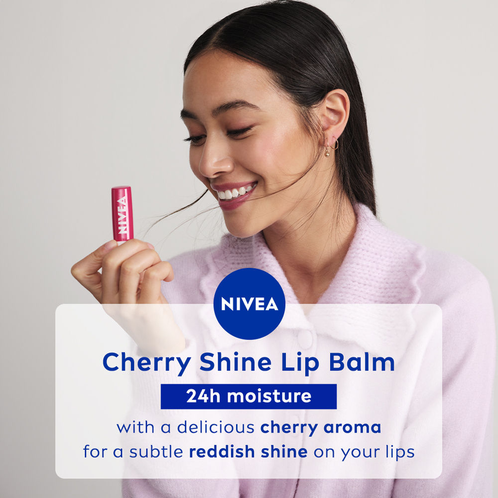 Tinted Lip Balm With Natural Oils & 24H Melt-In Moisture Cherry Shine
