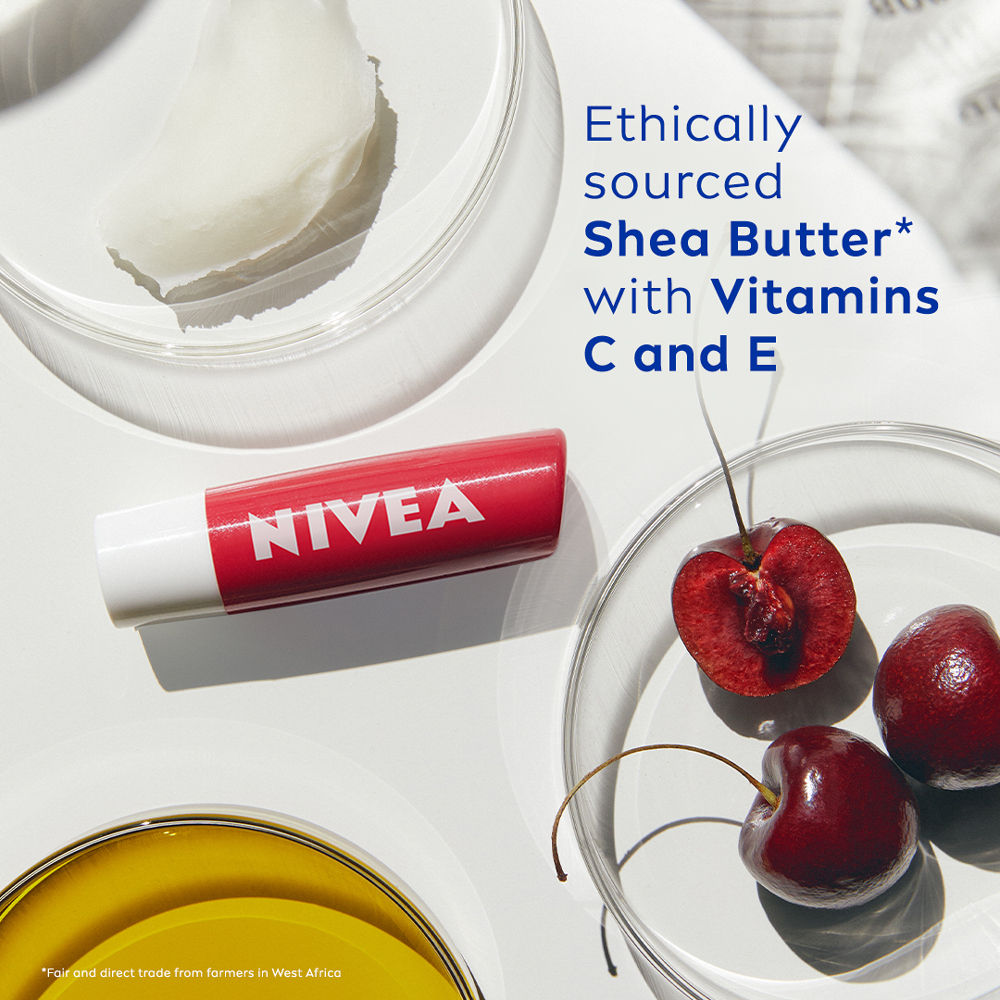 Tinted Lip Balm With Natural Oils & 24H Melt-In Moisture Cherry Shine