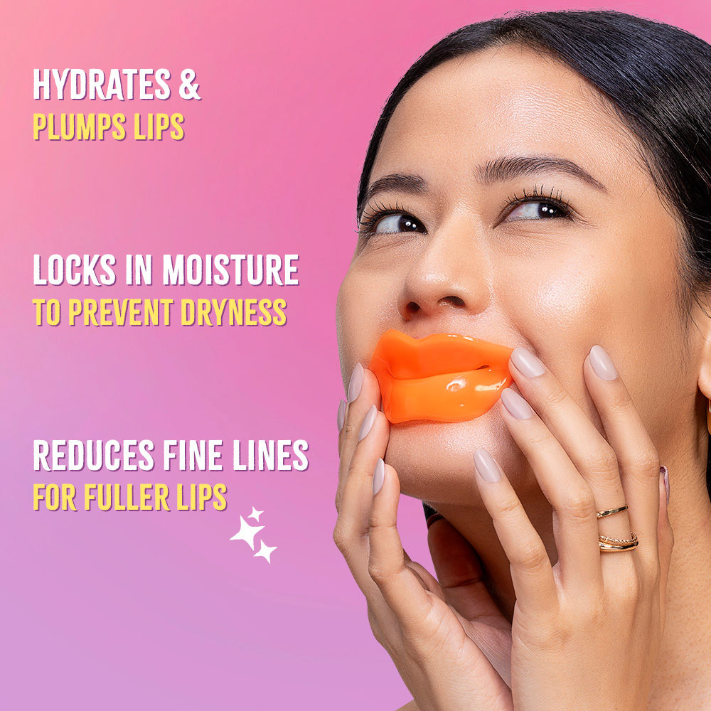 Nykaa Hydrogel Lip Mask - Orange Kiss