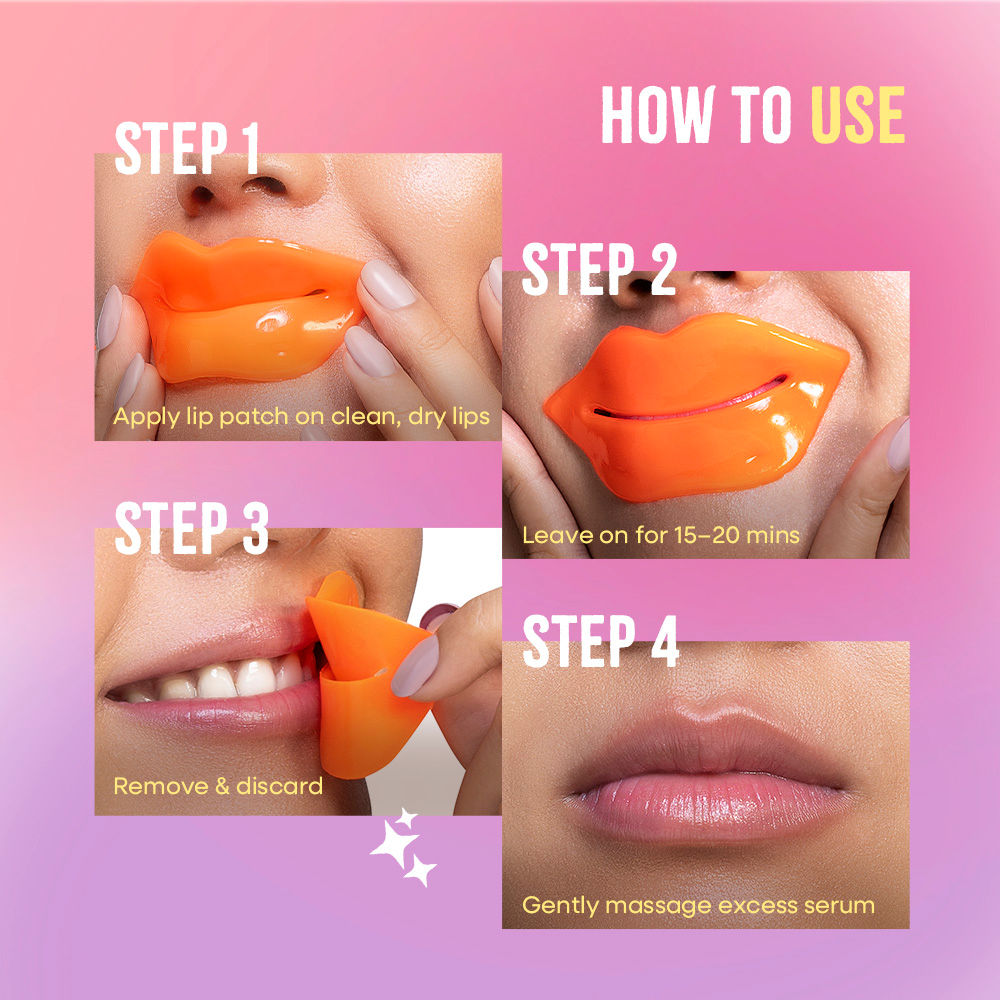 Nykaa Hydrogel Lip Mask - Orange Kiss