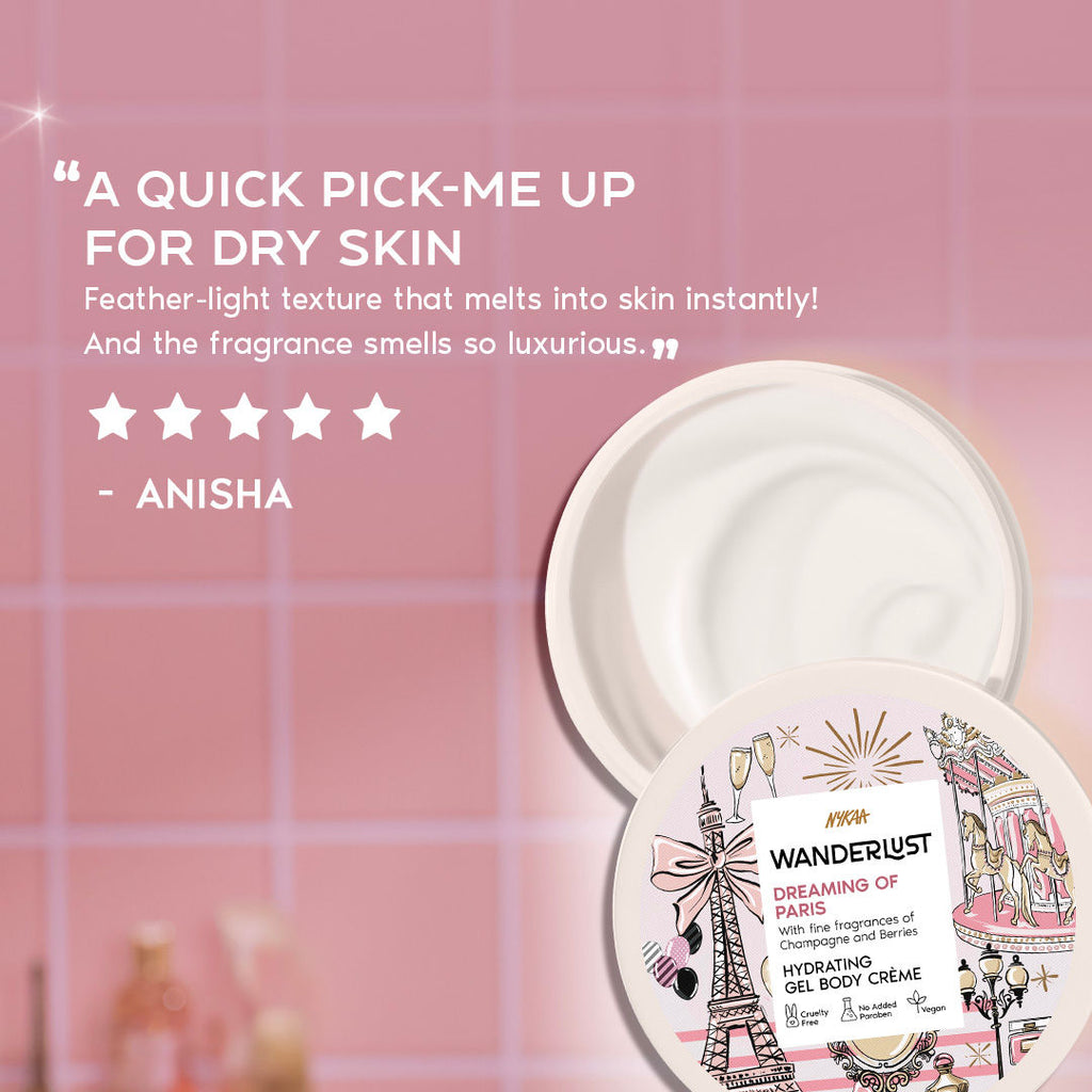 Dreaming of Paris Hydrating Gel Body Creme with Champagne and Strawberry