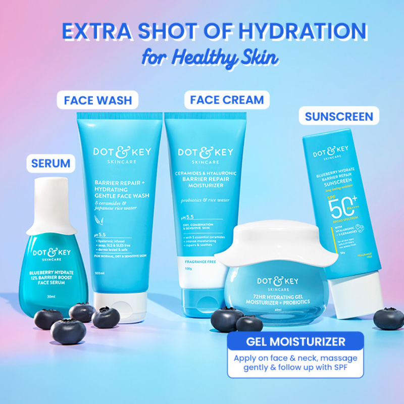 72Hr Hydrating Lightweight Gel Face Moisturizer With Hyaluronic Acid & Probiotics