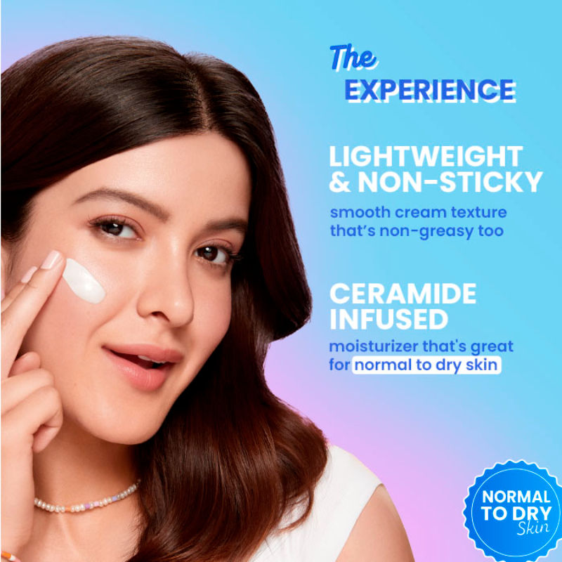 Hyaluronic + Ceramide Barrier Repair Hydrating Face Moisturizer Cream, Normal To Dry Skin