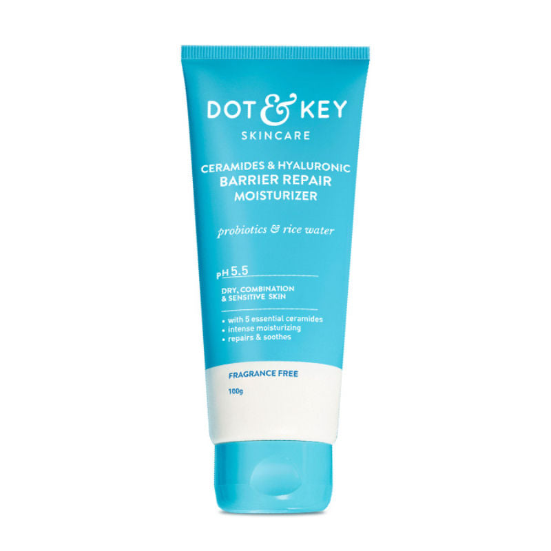Hyaluronic + Ceramide Barrier Repair Hydrating Face Moisturizer Cream, Normal To Dry Skin