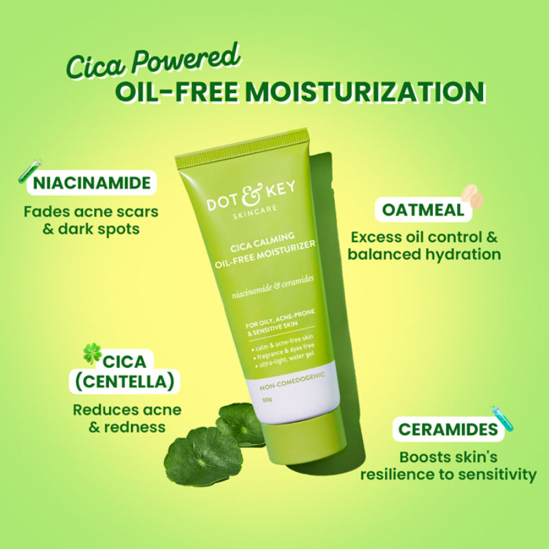 Cica Calming Oil-Free Moisturizer, With Niacinamide, For Oily, Acne-Prone Skin