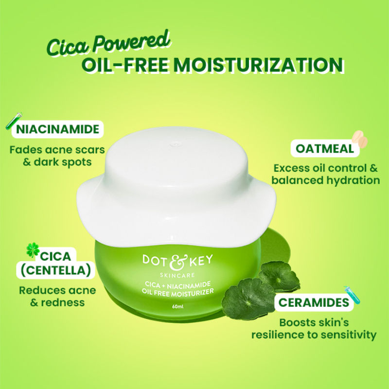 Cica Calming Oil-Free Moisturizer, With Niacinamide, For Oily, Acne-Prone Skin