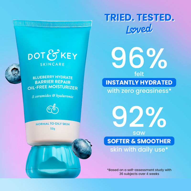 Blueberry Hydrate Barrier Repair Oil-Free Moisturizer, Normal to Oily Skin