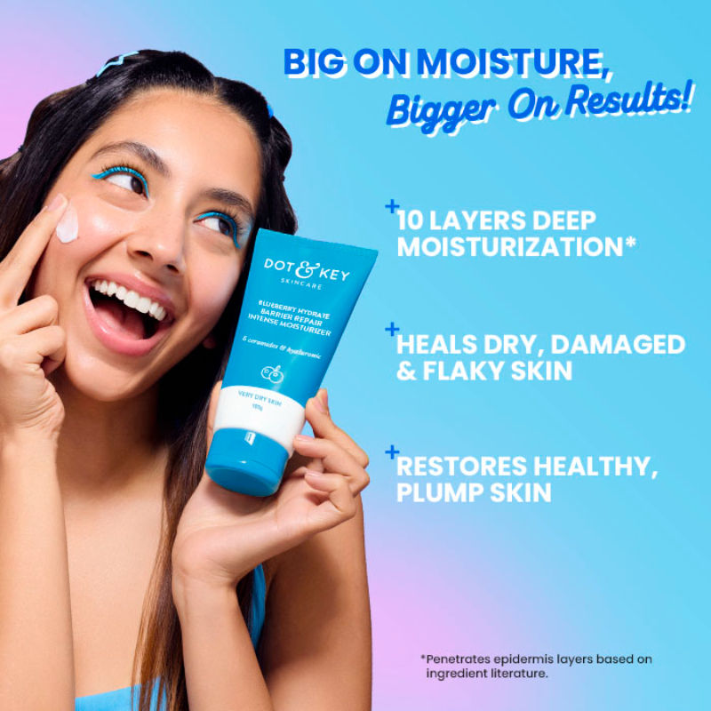 Blueberry Hydrate Barrier Repair Intense Moisturizer, With 5 Ceramides, For Very Dry Skin