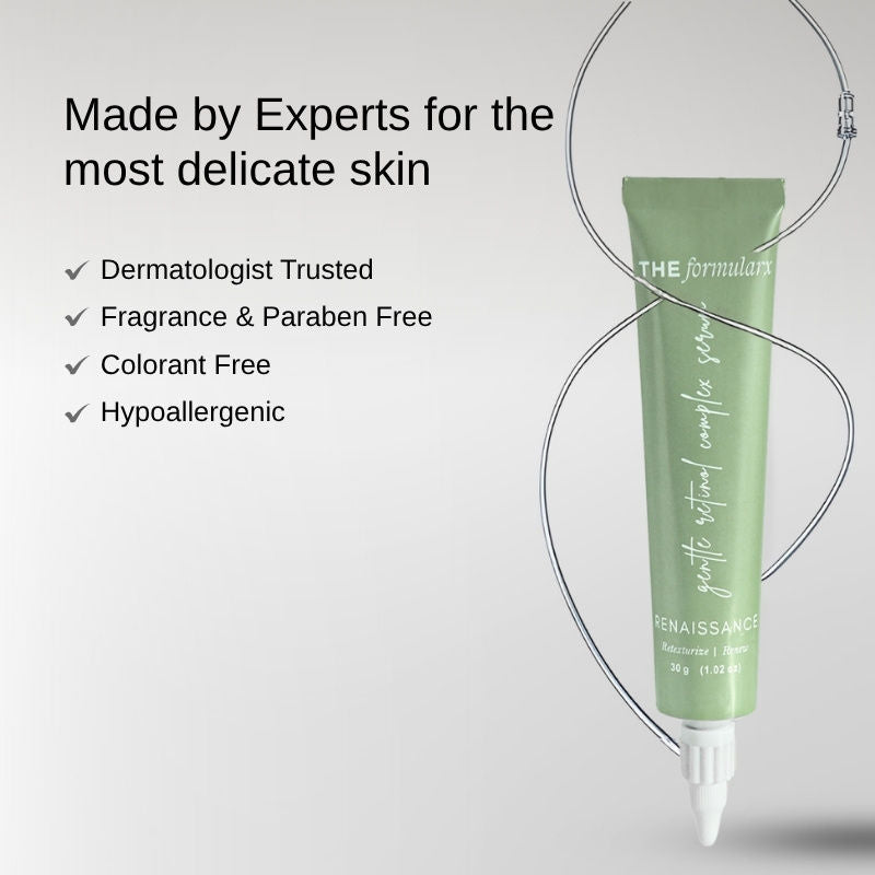 Gentle Retinol Night Serum For Acne, Dark Spots, Enlarged Pores & Anti-Aging Care