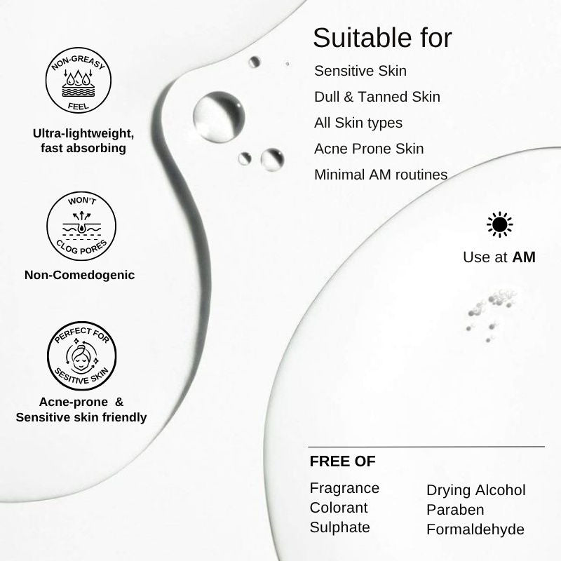 Sun Relief Ceramide Silk Sunscreen Spf 50 Pa++++ With Niacinamide & Peptide
