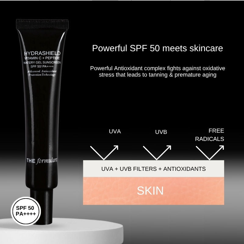 Hydrashield Vitamin C + Peptide Sunscreen Spf 50 Pa++++ For Oily, Acne Prone Skin