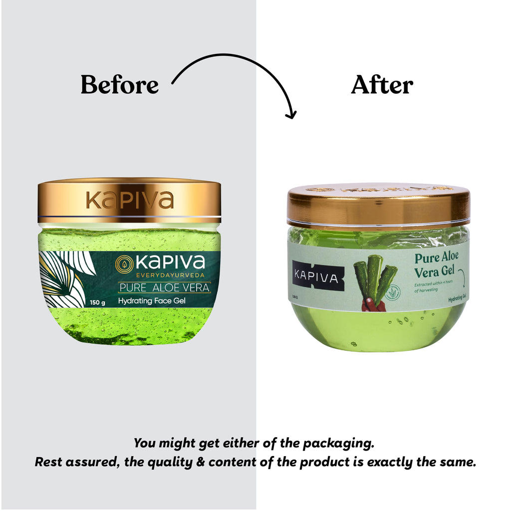Kapiva Aloe Vera Gel Hydrating and Moisturizing Gel for Face & Hair Multipurpose Gel