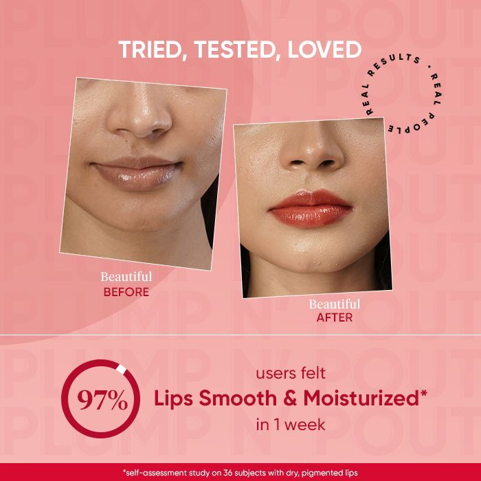 Vitamin C + E Lip Plumping Mask For Soothes Dryness, Pigmentation & Glowing Lips
