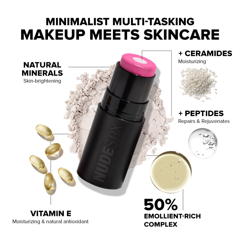 Nudies Matte + Glow Core All Over Face Blush Color