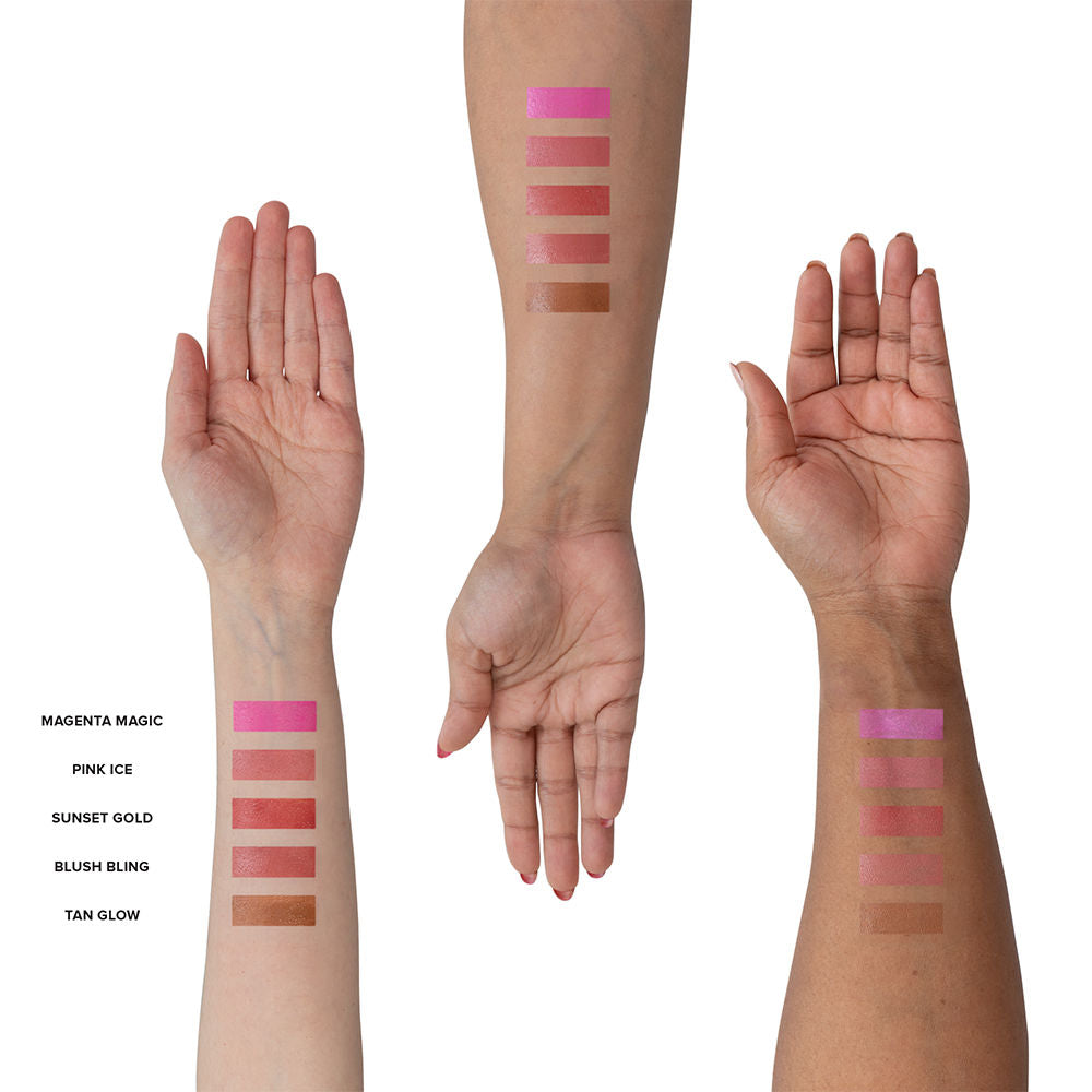 Nudies Matte + Glow Core All Over Face Blush Color
