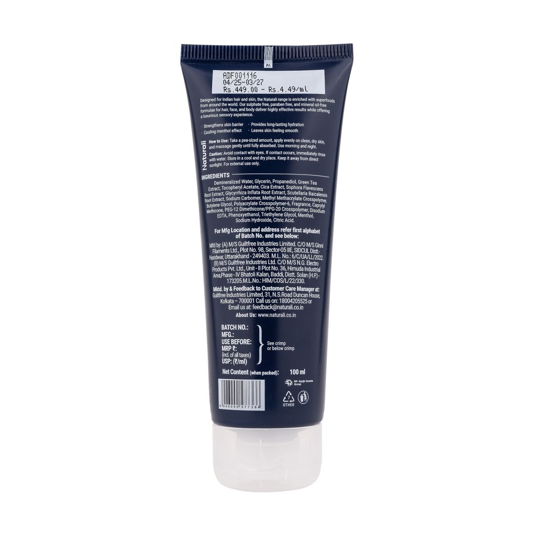 Soothing Face Moisturiser For Men