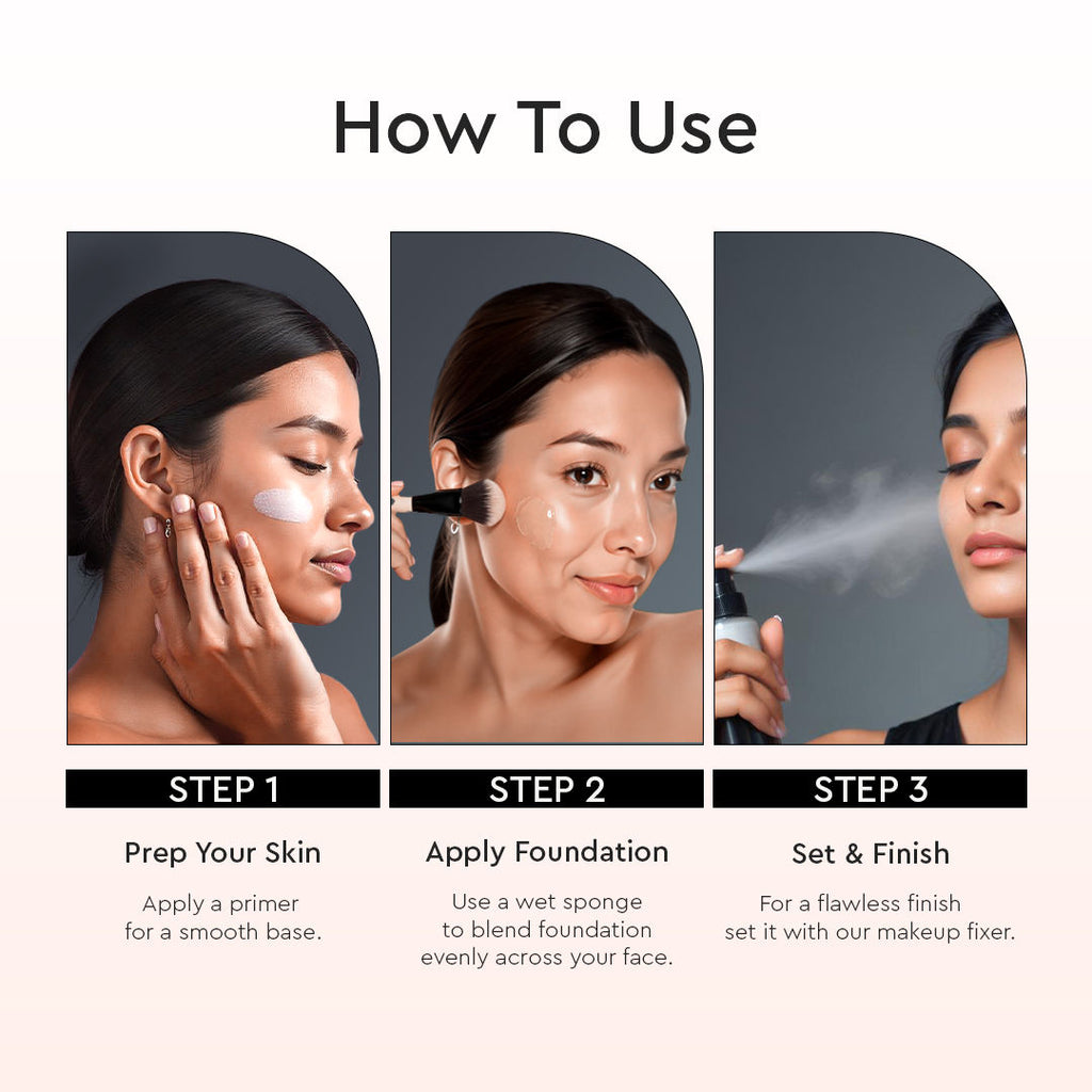 Luminous Silk High Coverage Liquid Foundation For Face Makeup