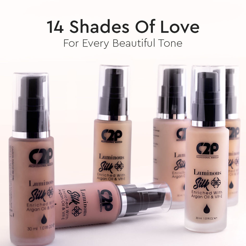 Luminous Silk High Coverage Liquid Foundation For Face Makeup