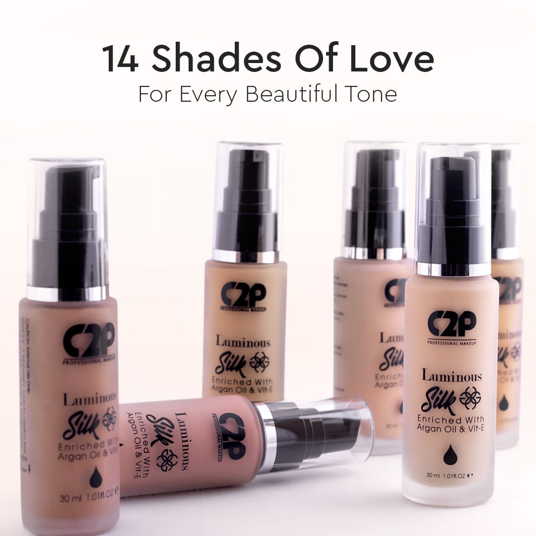 Luminous Silk High Coverage Liquid Foundation For Face Makeup