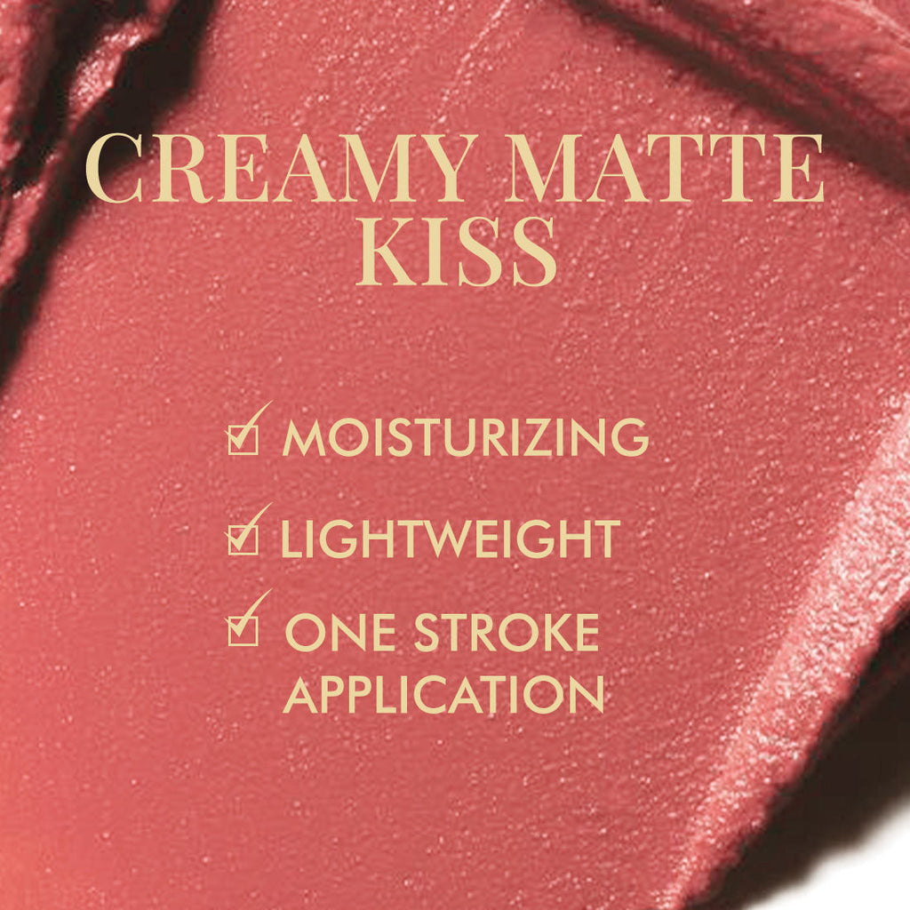 Shades Creamy Matte Kiss Bullet Lipstick Moisturizing, Lightweight