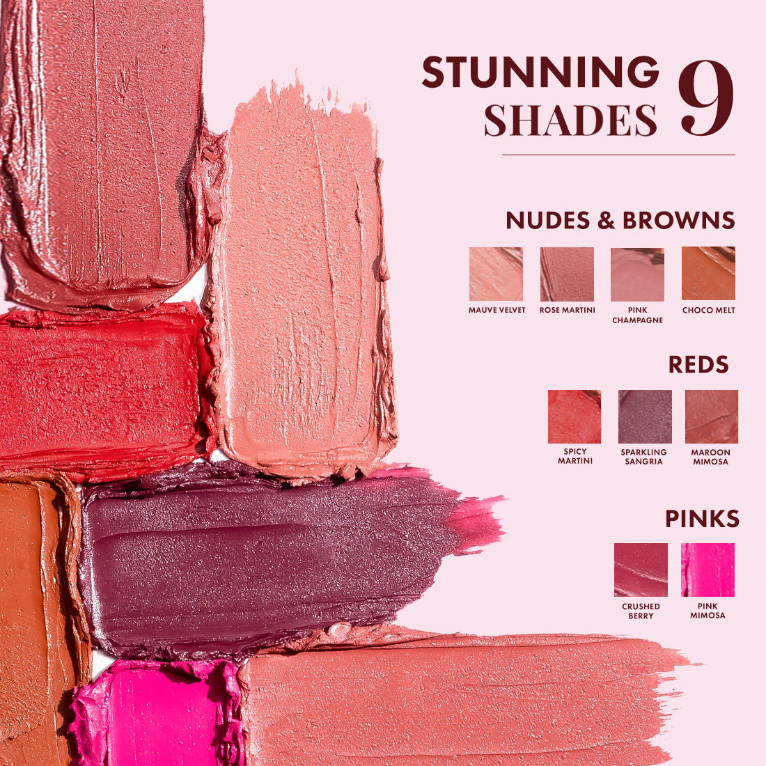 Shades Creamy Matte Kiss Bullet Lipstick Moisturizing, Lightweight
