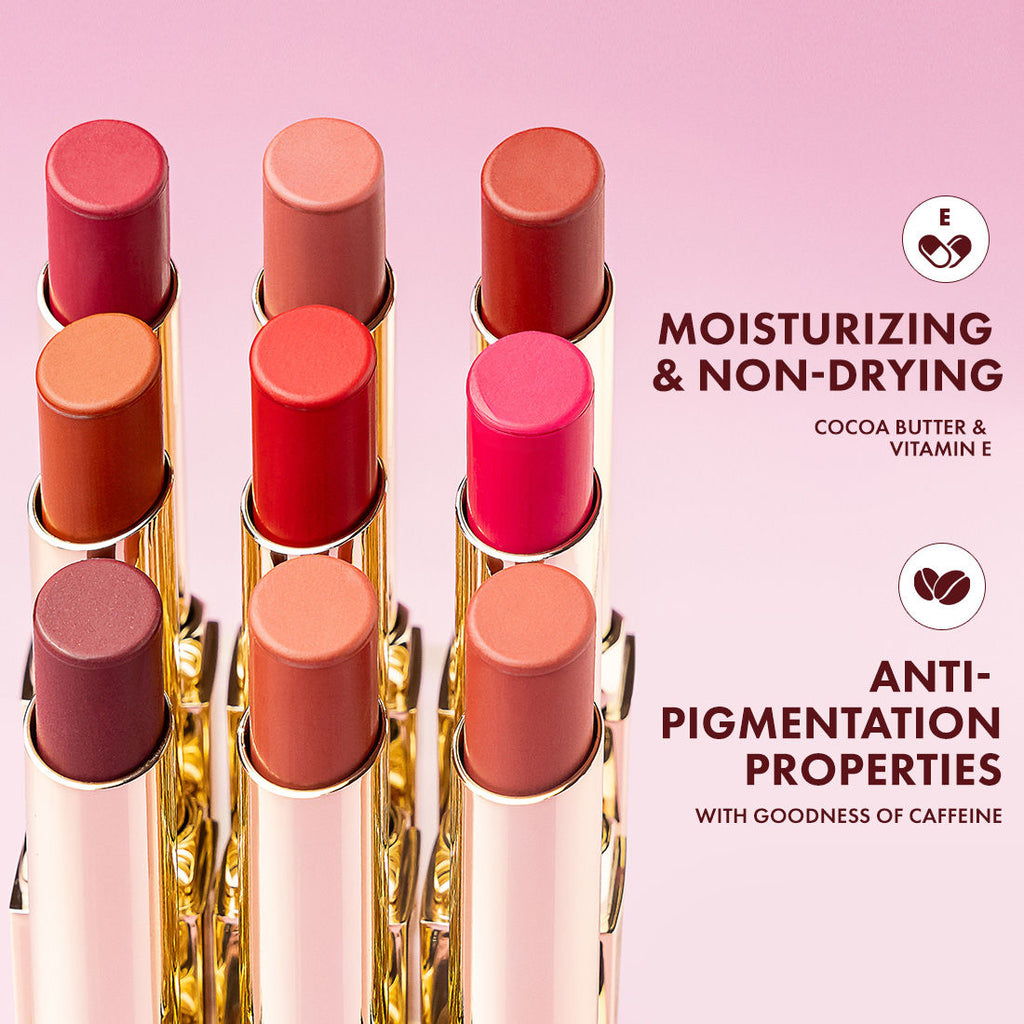 Shades Creamy Matte Kiss Bullet Lipstick Moisturizing, Lightweight