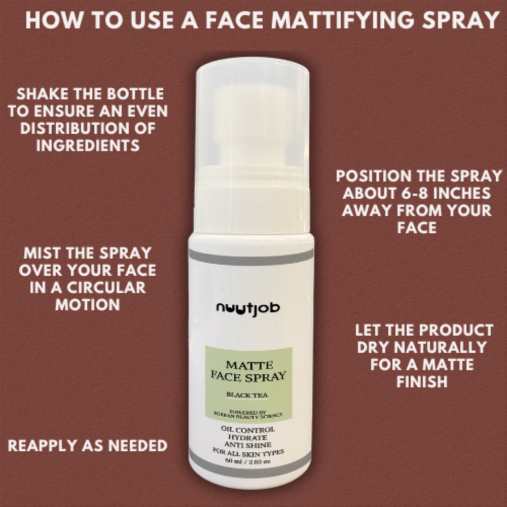 Black Tea Face Matting Spray For Men