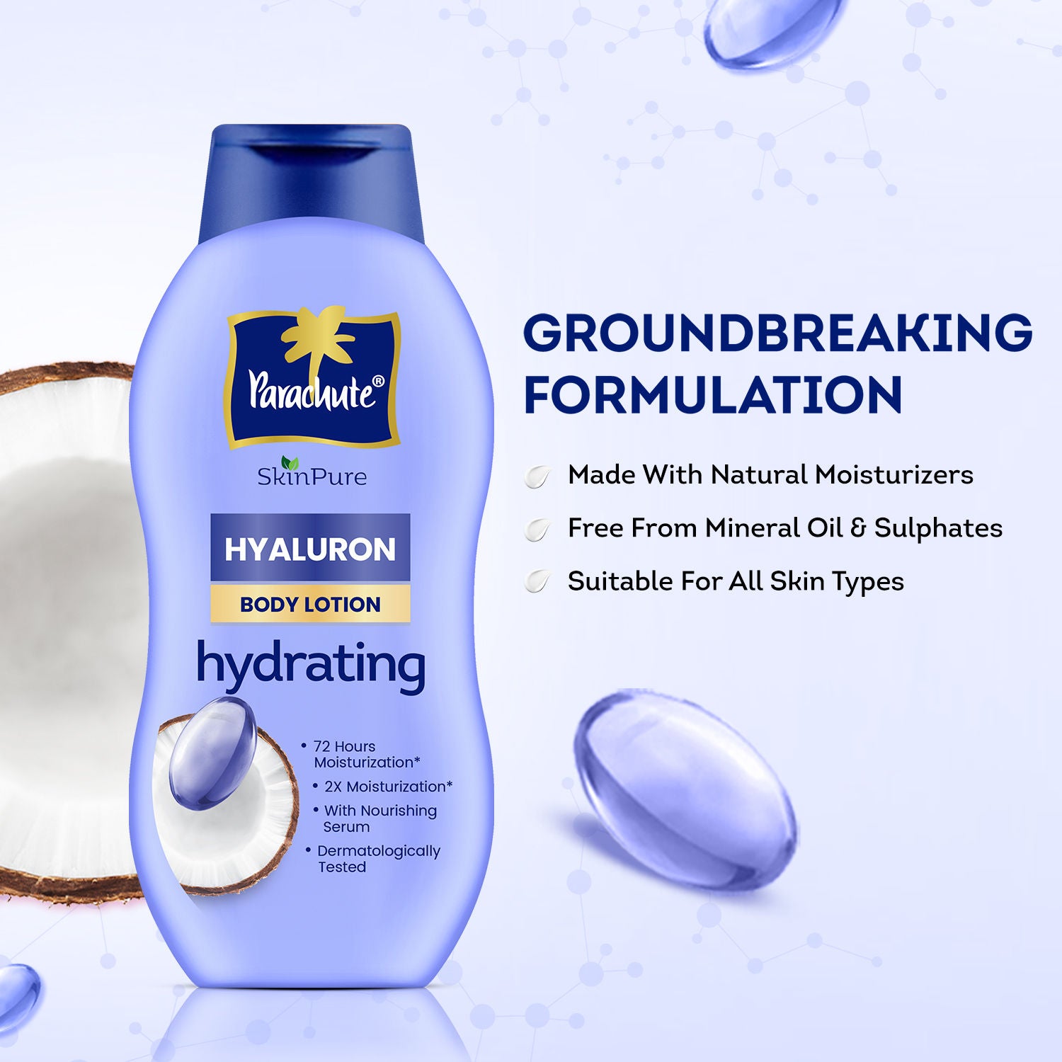 SkinPure Hyaluron Body Lotion With Virgin Coconut Oil