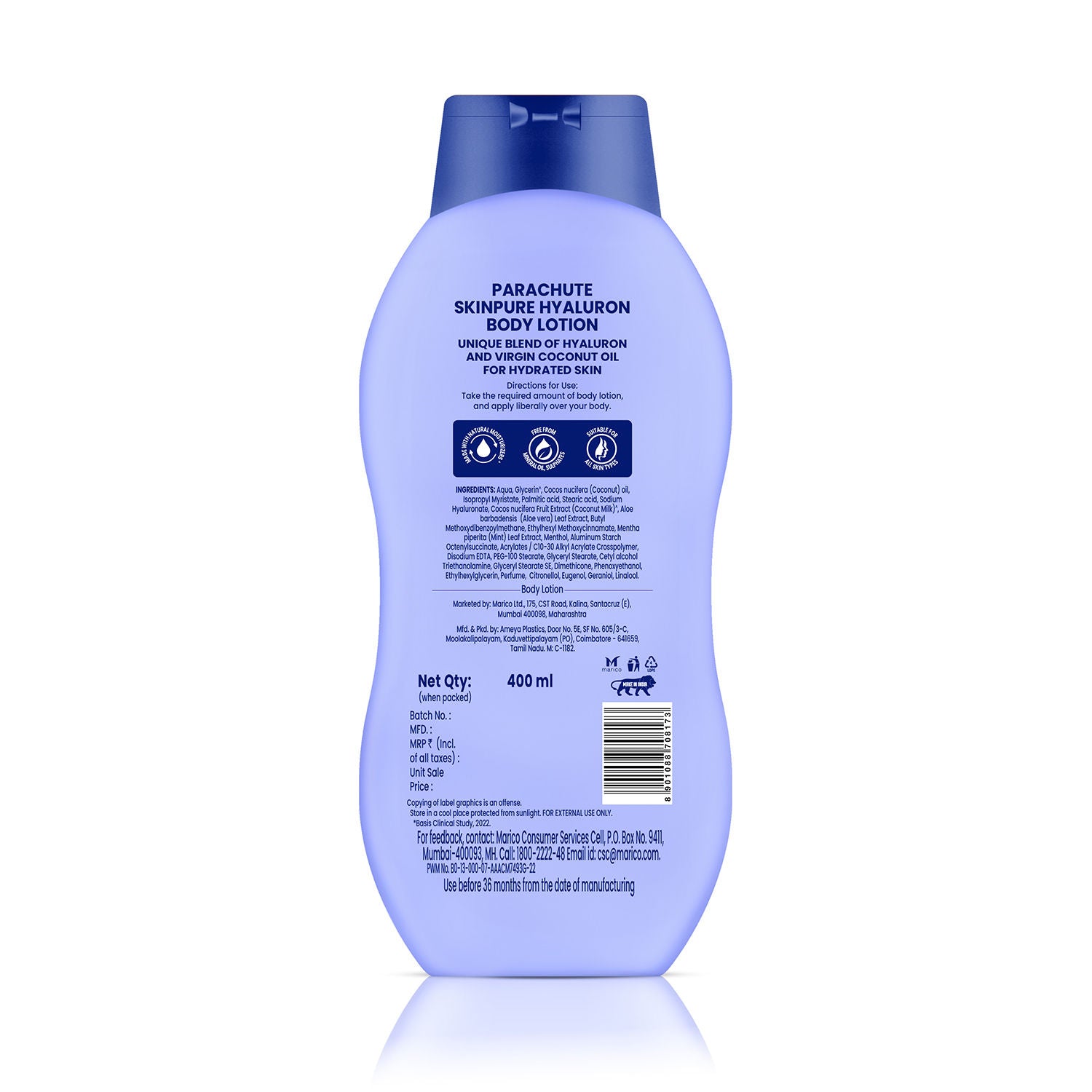 SkinPure Hyaluron Body Lotion With Virgin Coconut Oil