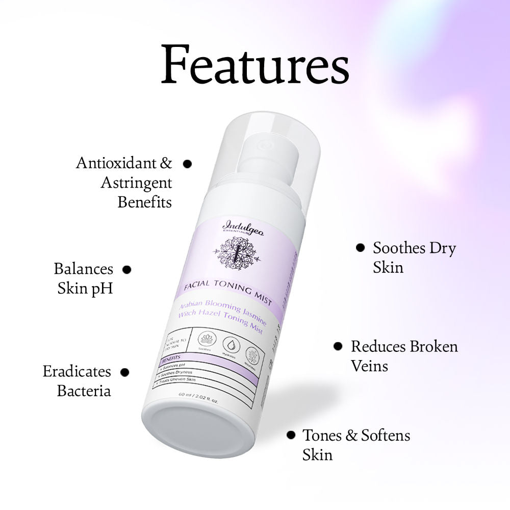 Arabian Blooming Jasmine Witch Hazel Toning Mist/Toner For Dry Skin