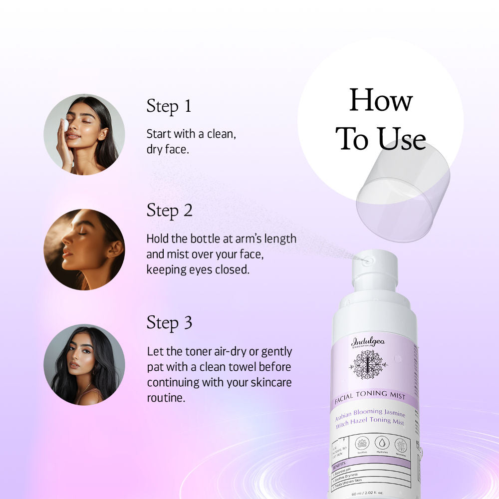 Arabian Blooming Jasmine Witch Hazel Toning Mist/Toner For Dry Skin