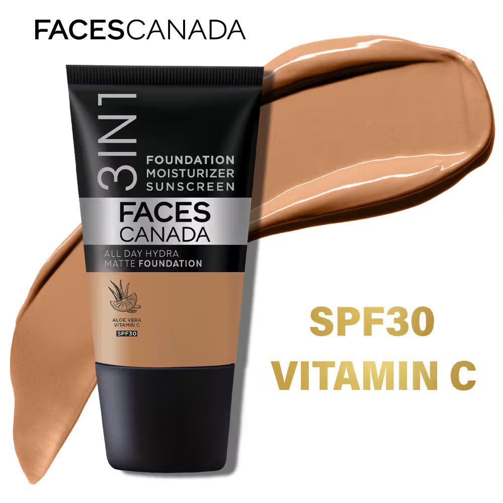 All Day Hydra Matte Mini - 3 In 1 Foundation + Moisturizer + SPF 30 - Warm Sand 042