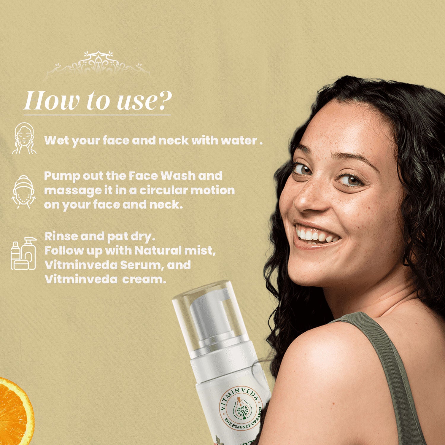 Natural Ubtan Foaming Face Wash