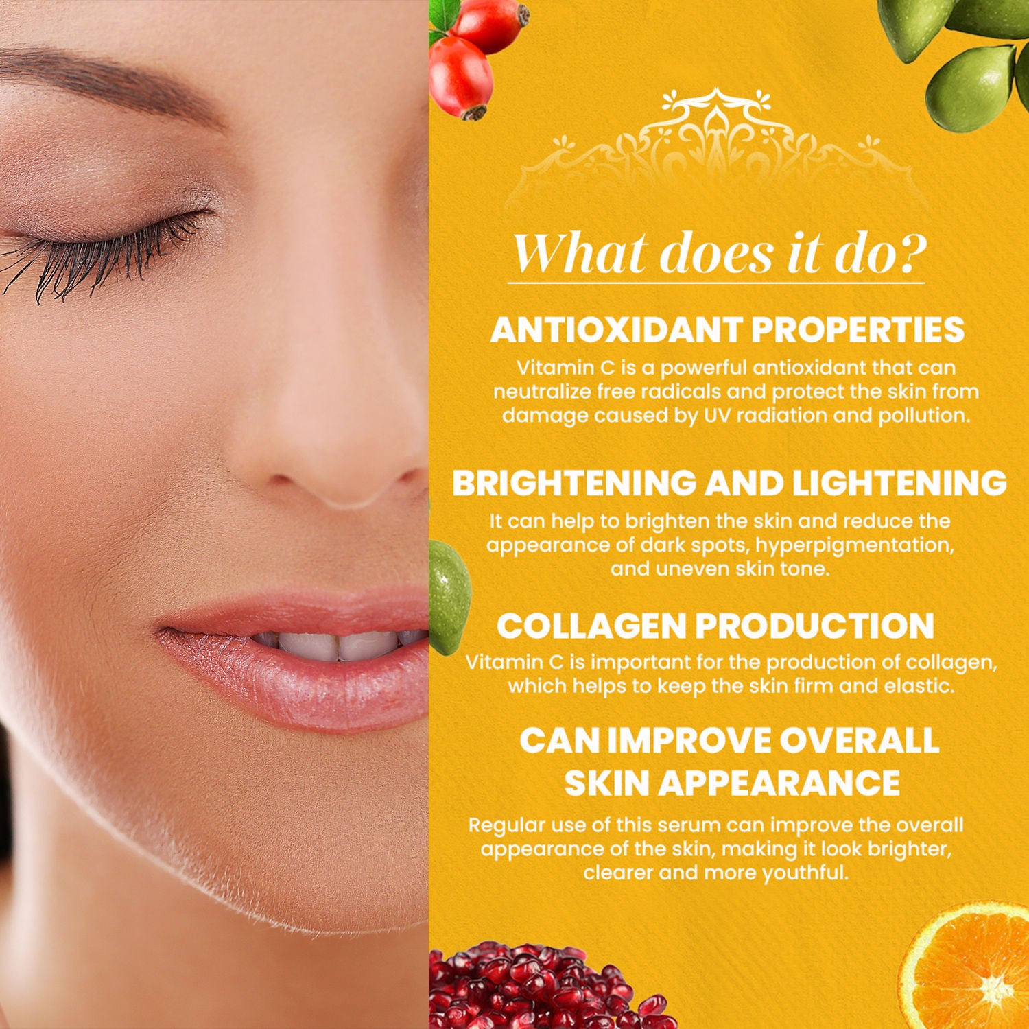 Vitamin C & B3 Face Serum For Natural Glow