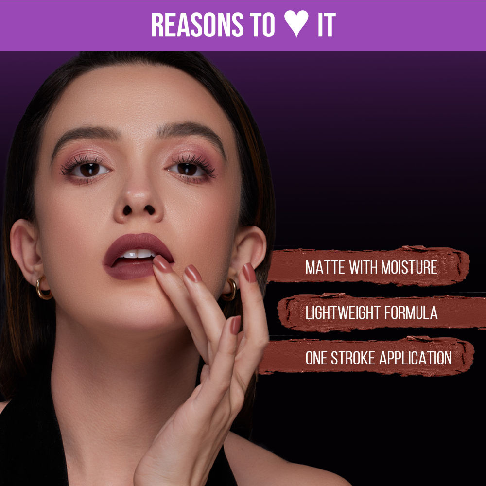 9 To 9 Pout On Matte and Smudgeproof Lip Crayon