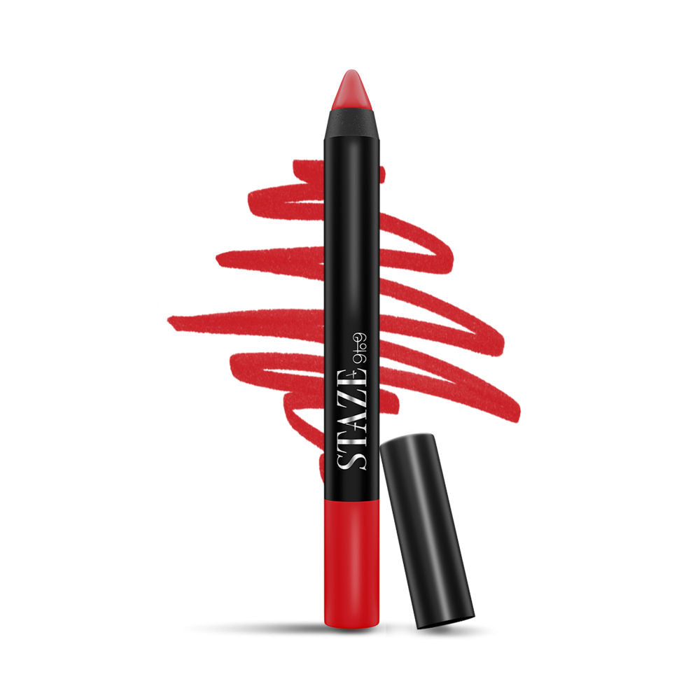 9 To 9 Pout On Matte and Smudgeproof Lip Crayon - 11 Red Hot Baby