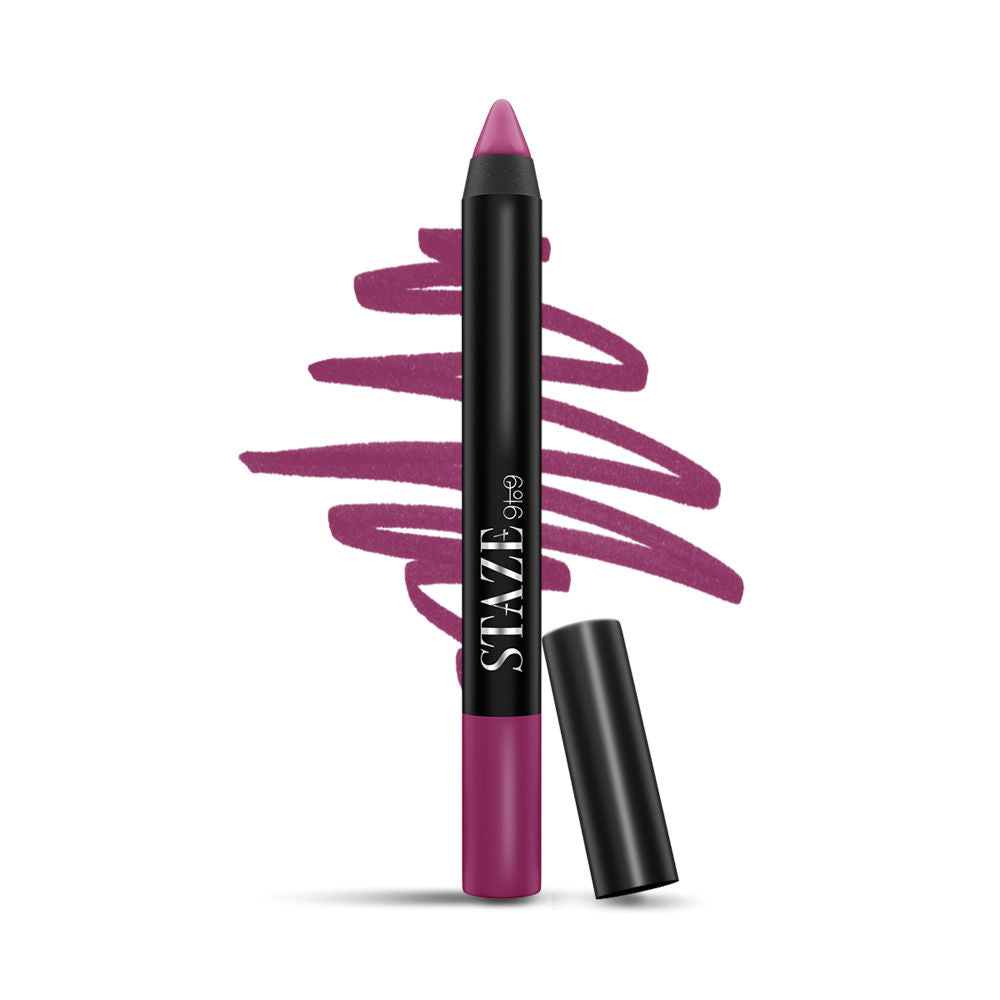 9 To 9 Pout On Matte and Smudgeproof Lip Crayon - 12 Fine Wine