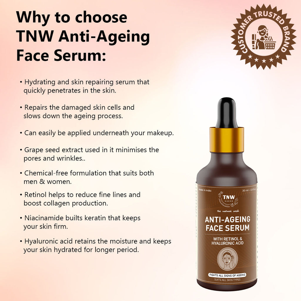 0.5% Retinol Serum Anti-Ageing Face Serum For Reduce Fine Lines & Wrinkles