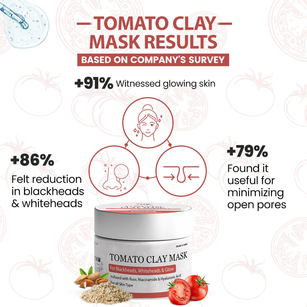 Tomato Clay Face Mask For Glowing Skin