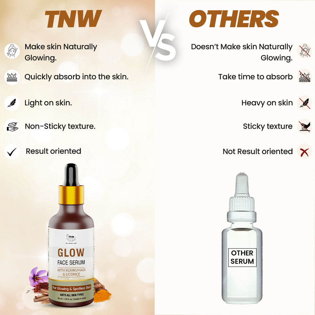 Kumkumadi & Licorice Glow Face Serum for Glowing & Spotless Skin